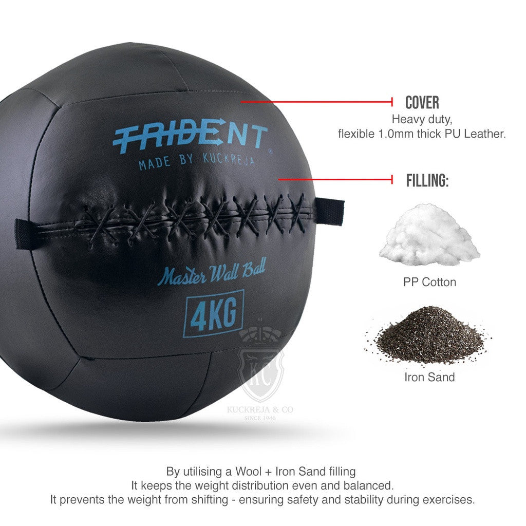 Trident Master Premium Wall Ball - 4kg