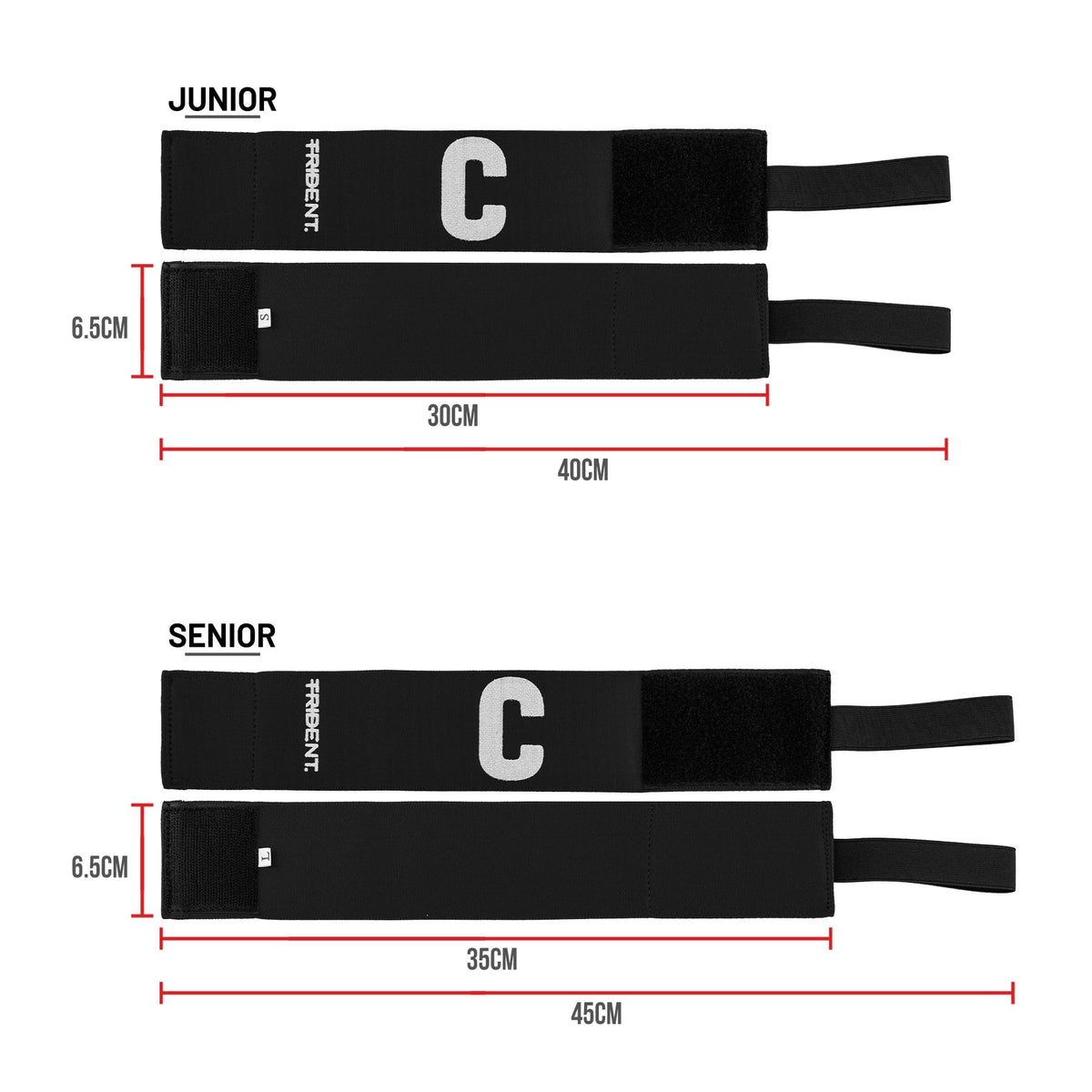 Trident Deluxe Captain Armband - Orange (Senior, Junior)