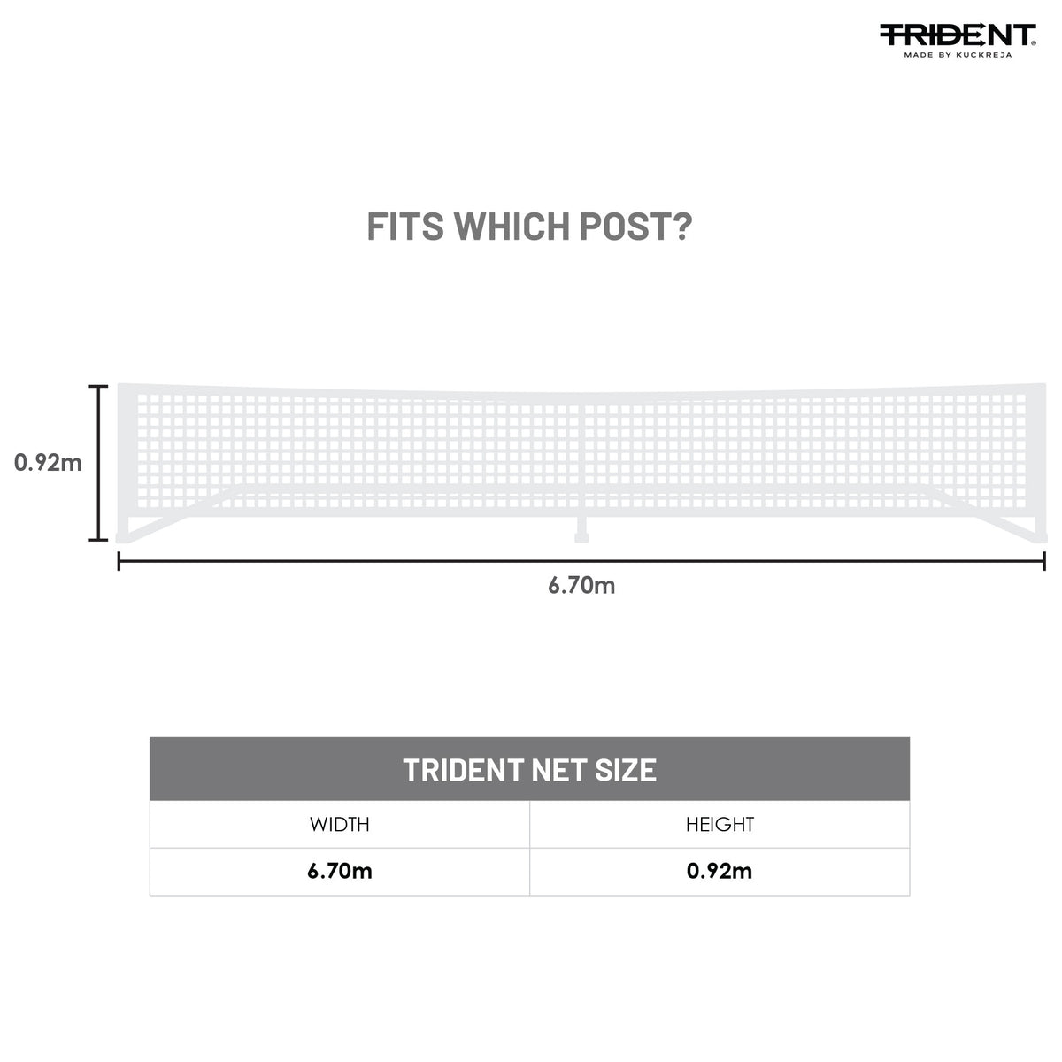 Trident P-20 Pickleball Net