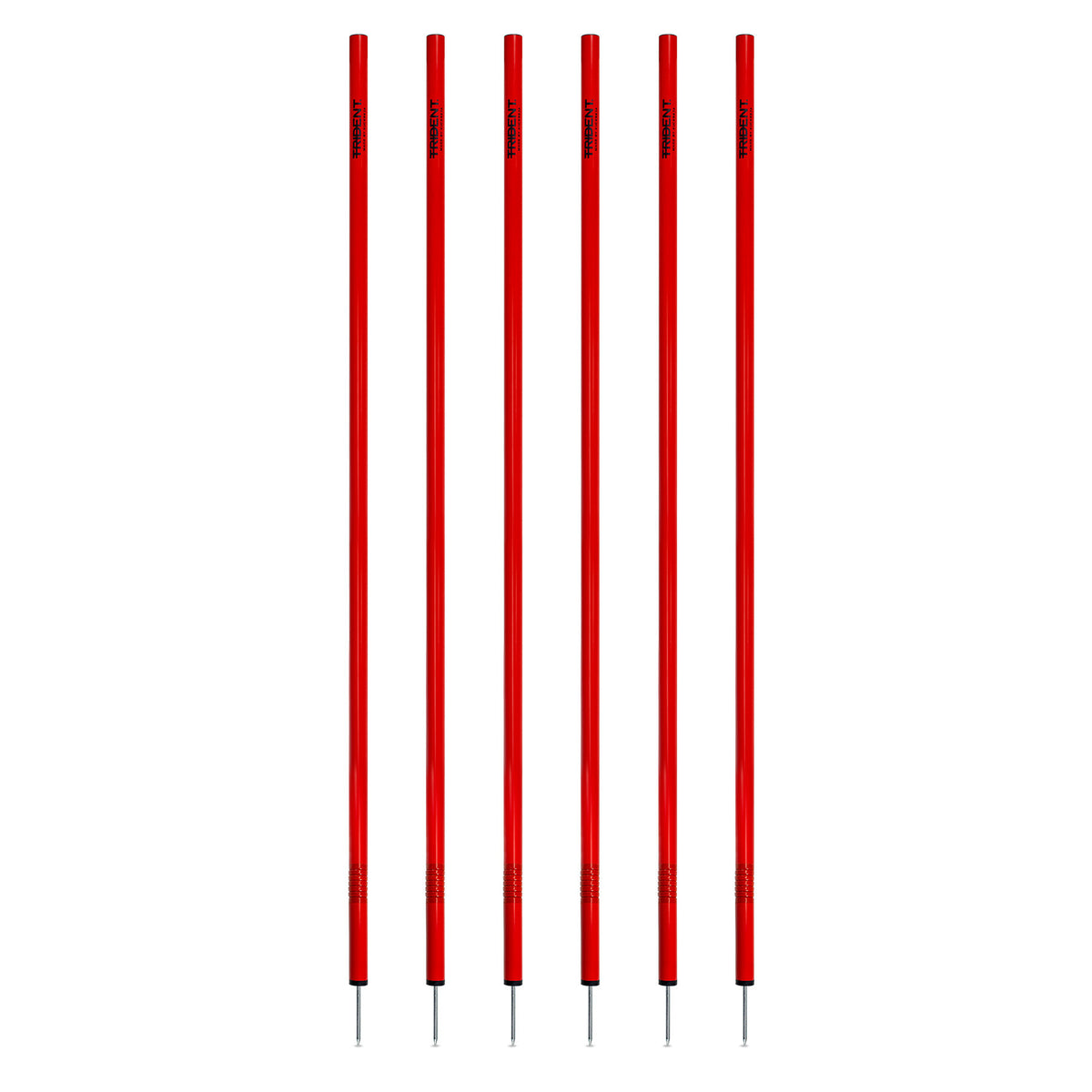 Trident Slalom Pole with Spring - Red