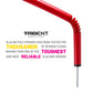 Trident Slalom Pole with Spring - Red