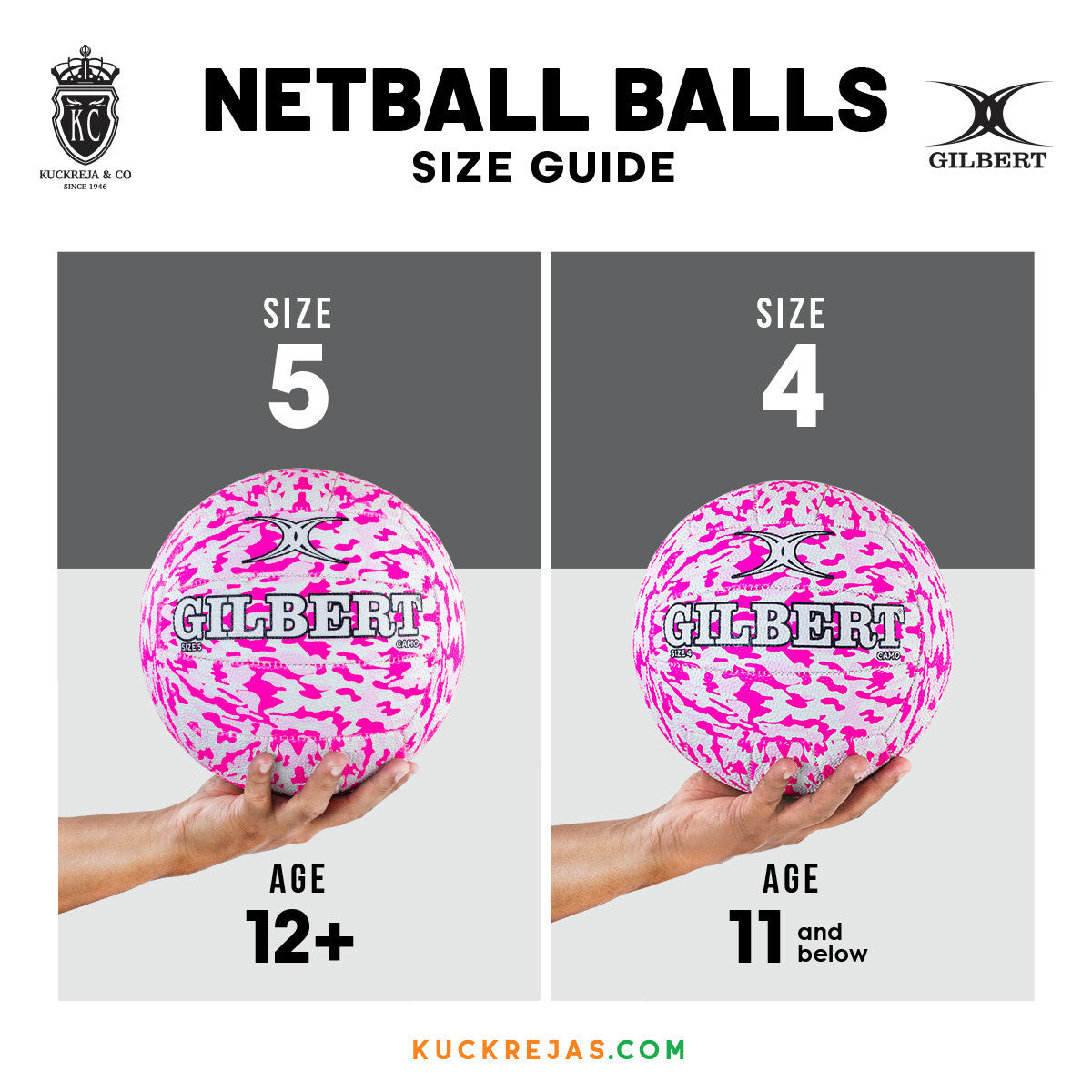 Gilbert Supporter Netball - Pink Camo (Size 5, 4)