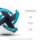 Gilbert GTR 3000 Rugby Ball - Teal (Size 5)