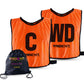 Trident Netball Bibs Set - Orange (Senior, Junior)