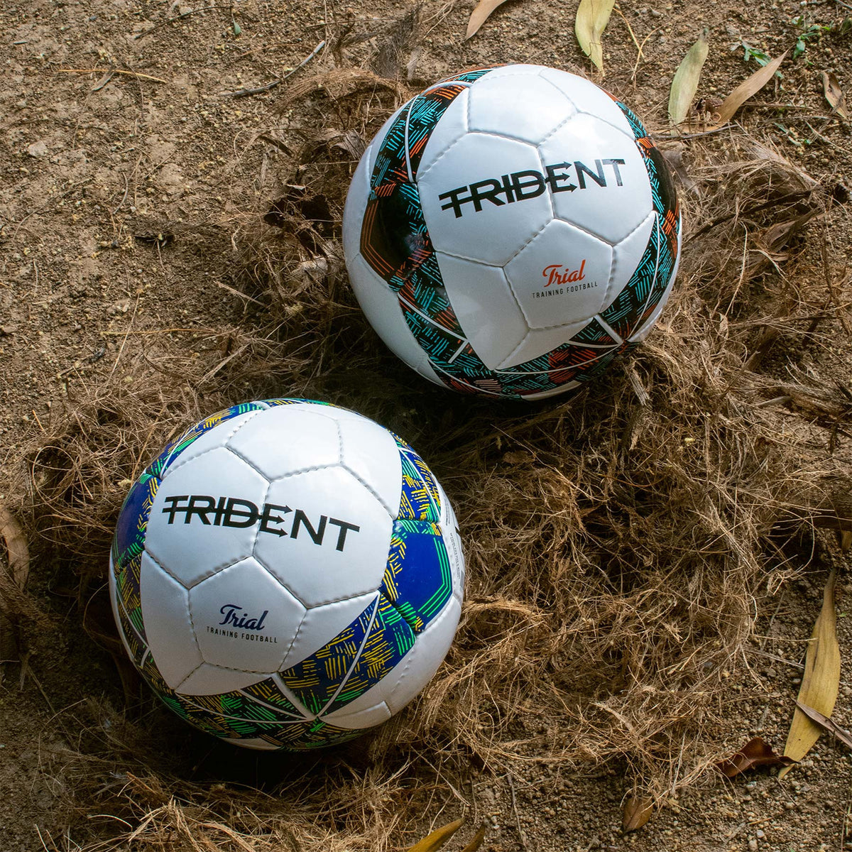 Trident Trial Training Football - Black/Orange (Size 5)