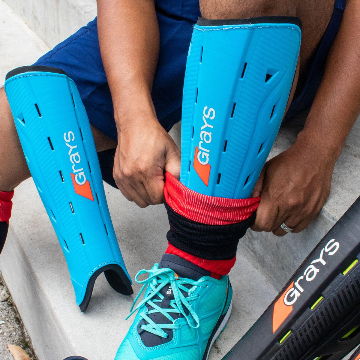 Grays G600 Hockey Shinguard - Blue