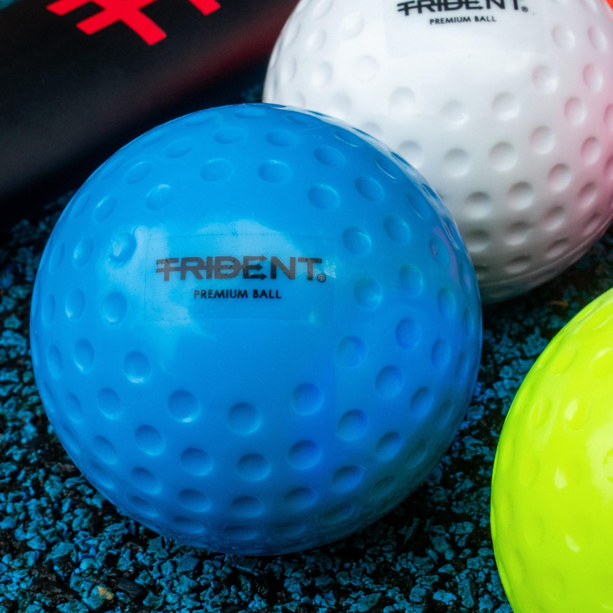 Trident Premium Dimple Hockey Ball - Blue