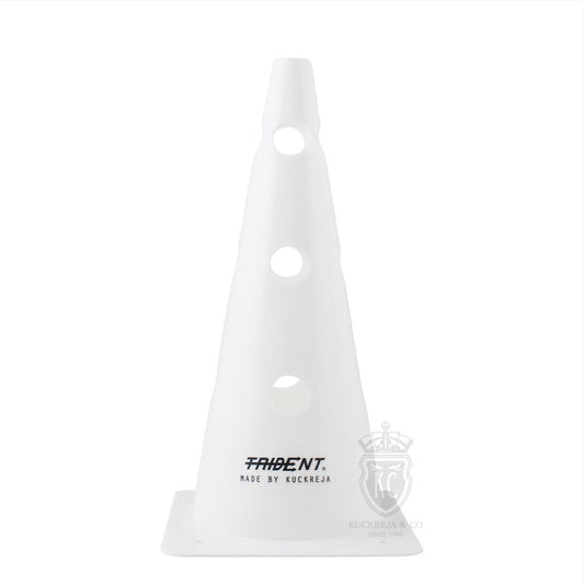 Trident 15" Cone with Holes - White