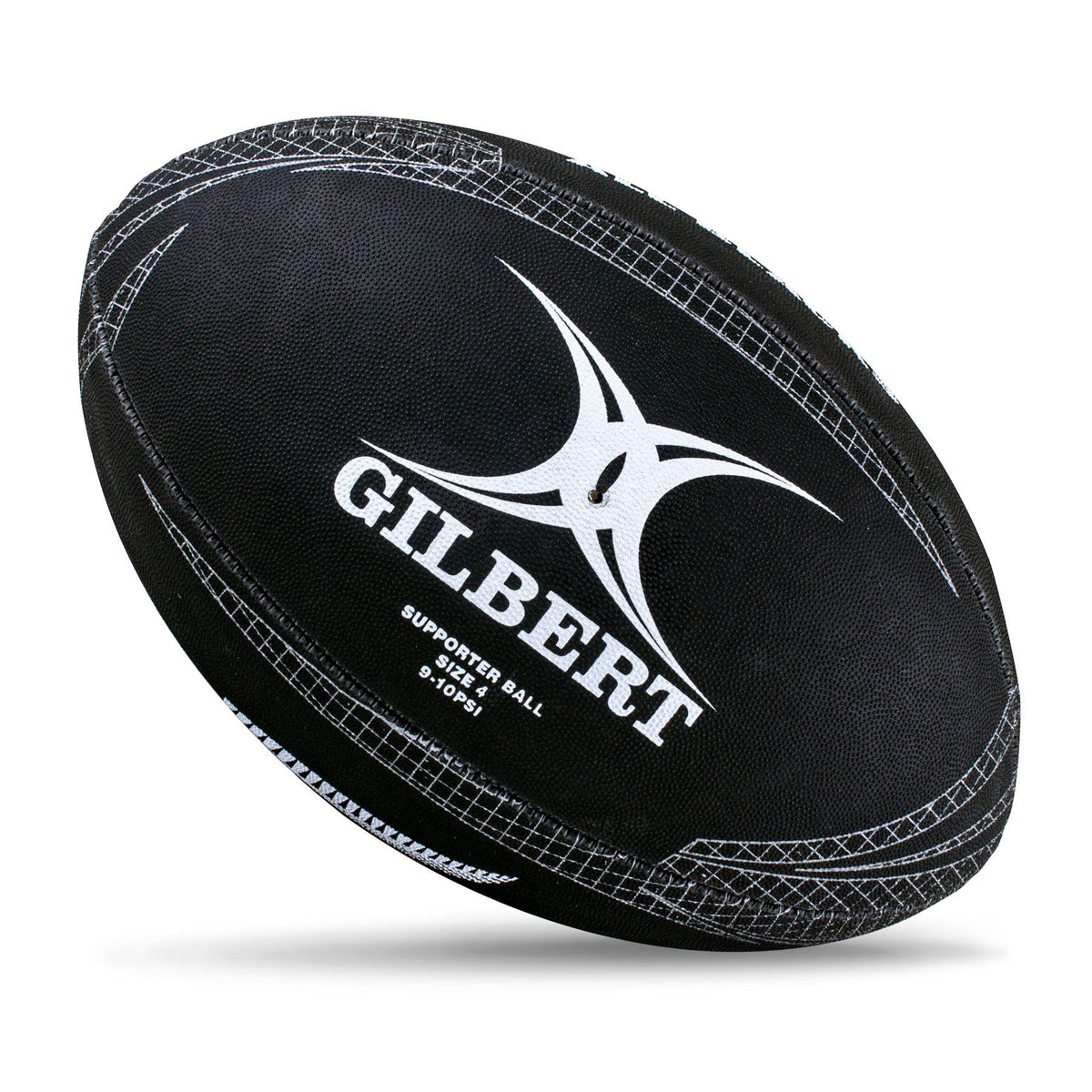 Gilbert All Blacks Supporter Rugby Ball (Size 5, 4)
