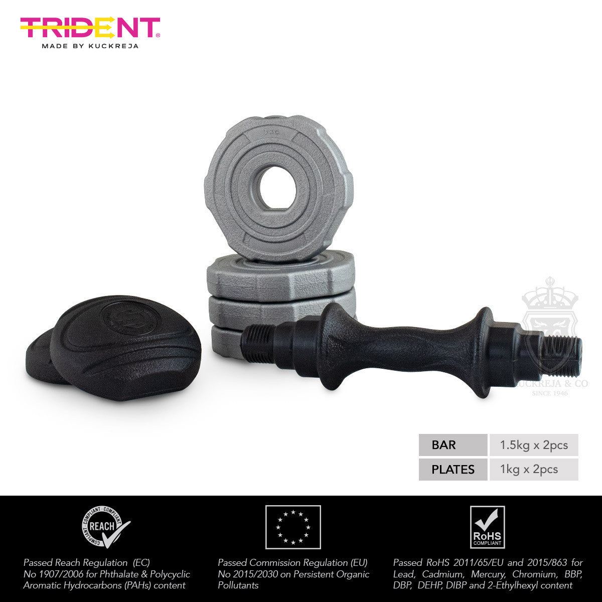Trident Master Premium Adjustable Dumbbell - 7.5kg (Pair)