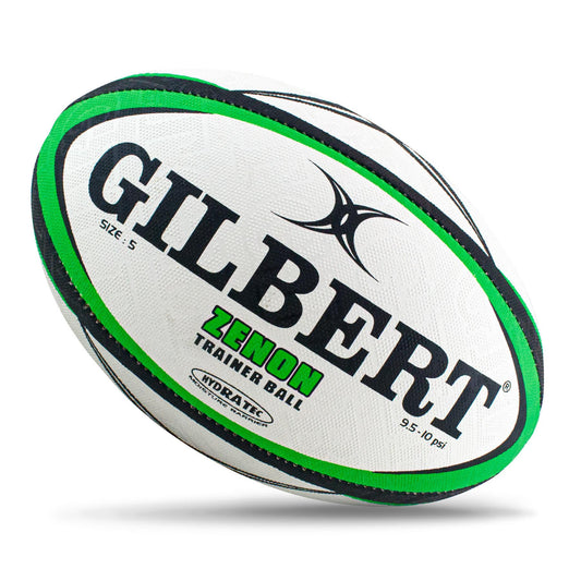 Gilbert Zenon Rugby Ball - Green (Size 5, 4, 3)