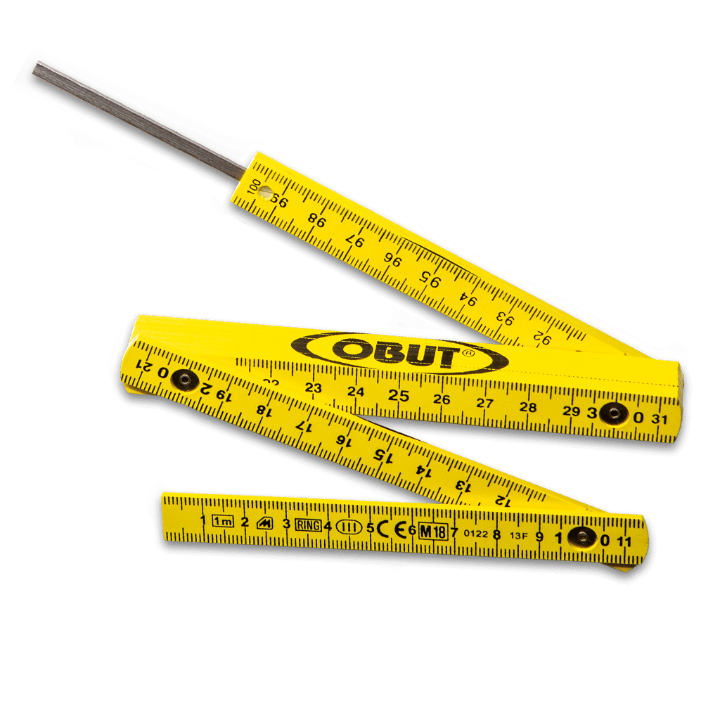 Obut Petanque Folding Ruler - Yellow