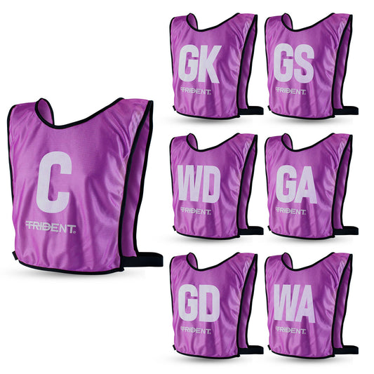 Trident Netball Bibs Set – Purple (Senior, Junior)