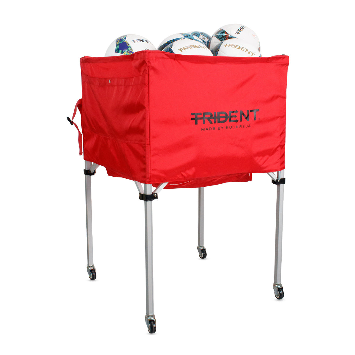 Trident Premium Portable Ball Cage - Red