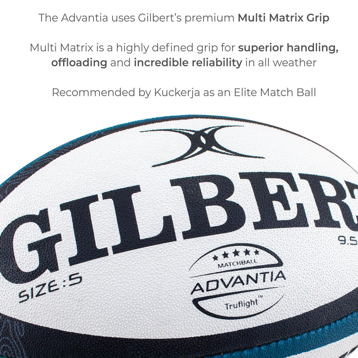 Gilbert Advantia Premier Rugby Ball (Size 5)