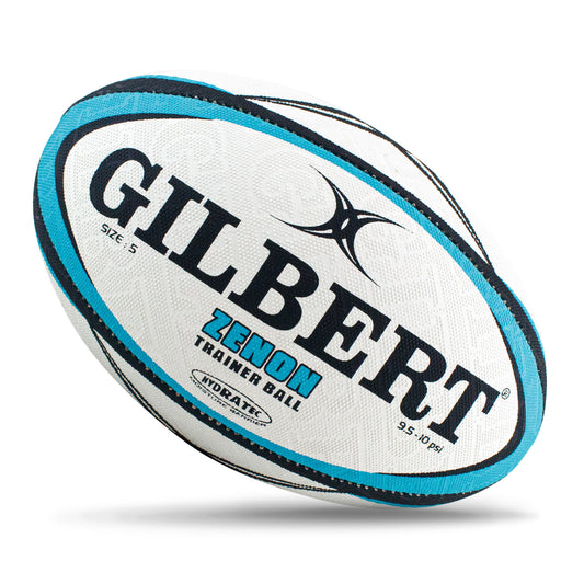 Gilbert Zenon Rugby Ball - Teal (Size 5, 4, 3)