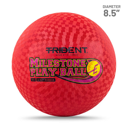 Trident Milestone Playground Ball (Dodgeball) - Red