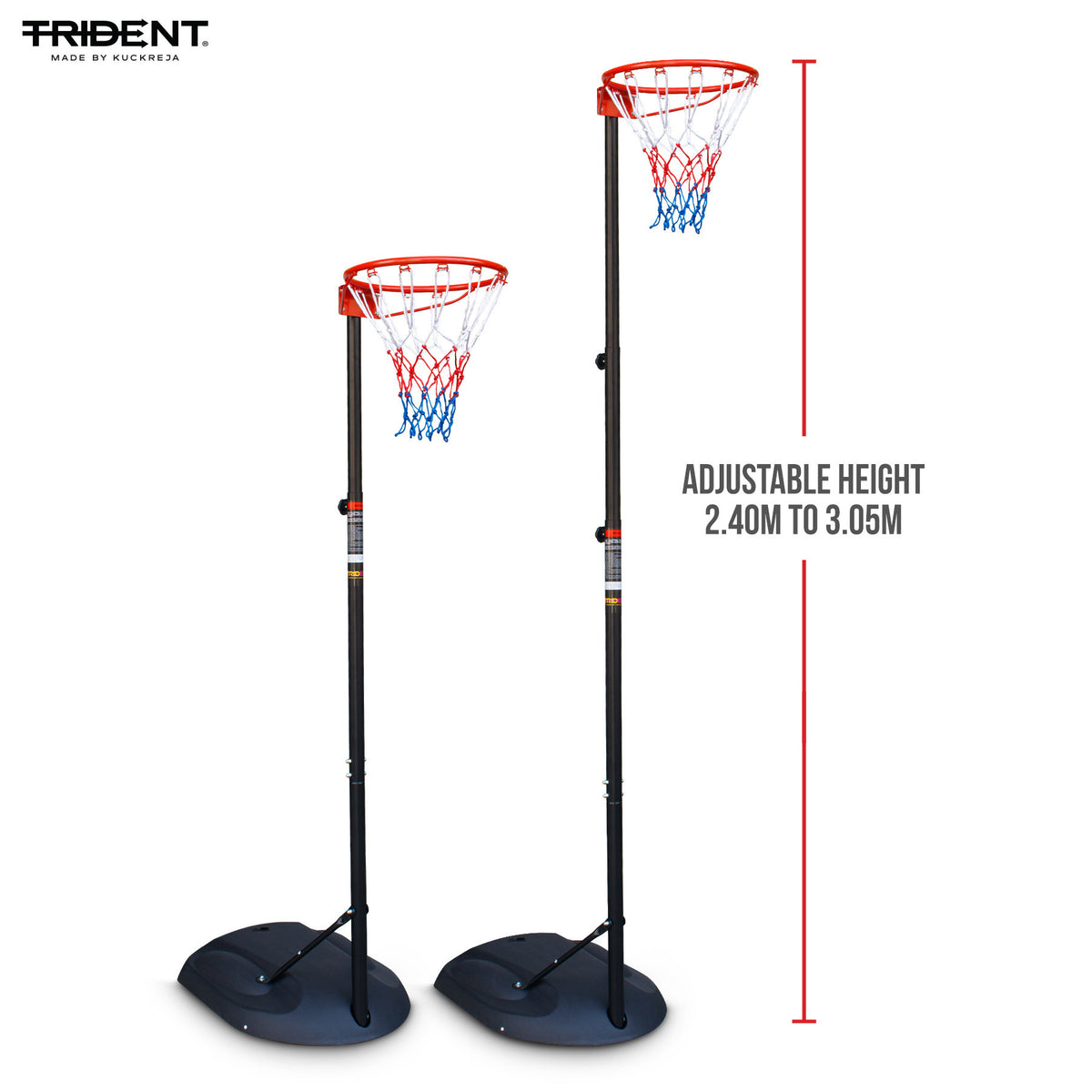 Trident Master Portable Netball Post