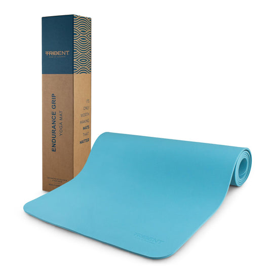 Trident Endurance Grip Yoga Mat - Ocean Blue (6mm)