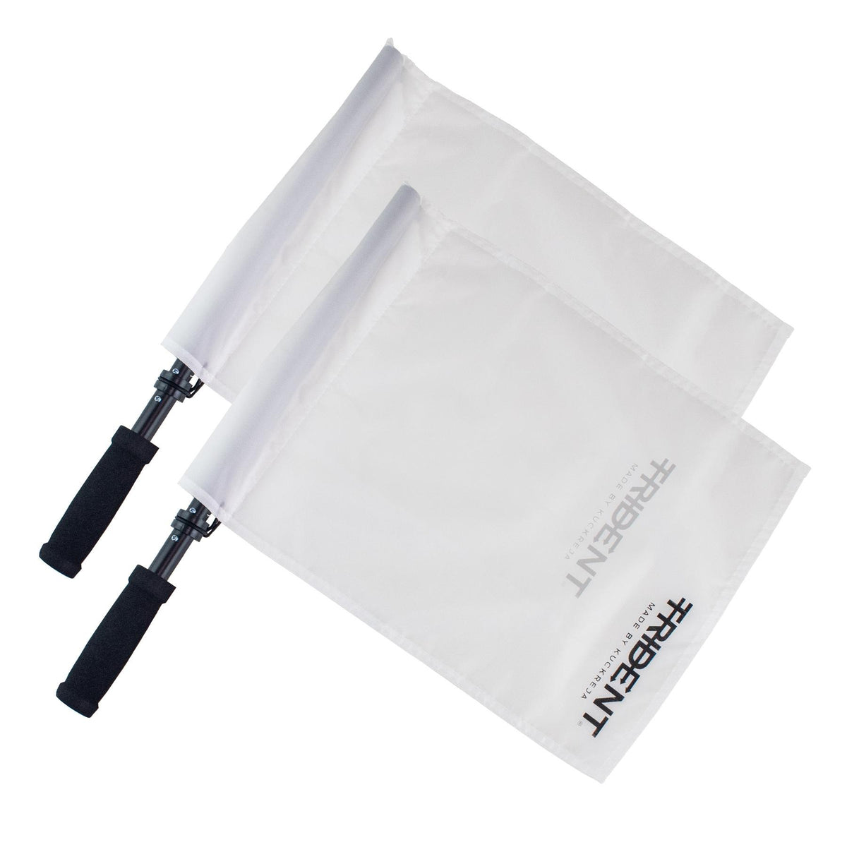 Trident Judge's Flag - White (Pair in Bag)