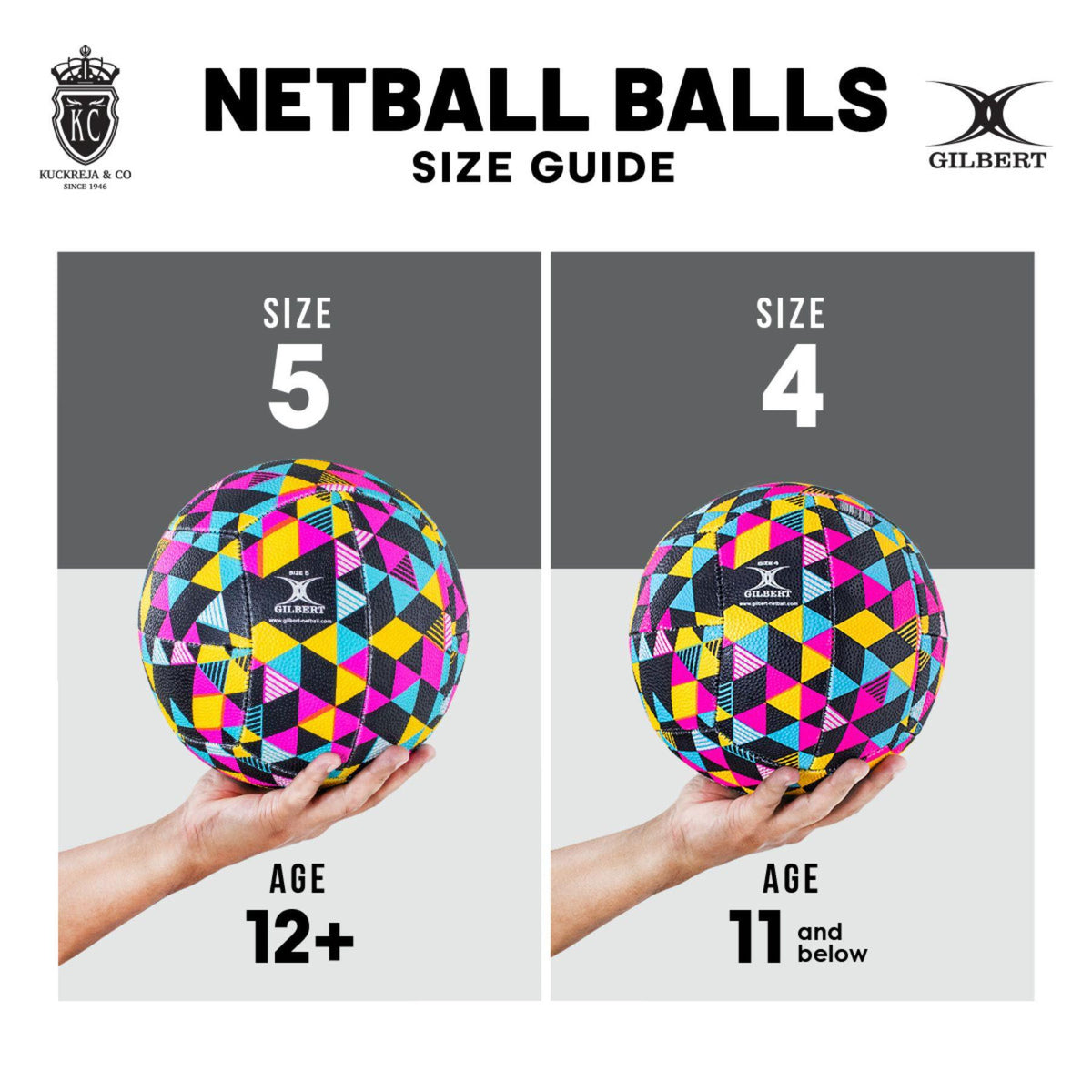 Gilbert Supporter Netball - Pop (Size 5, 4)