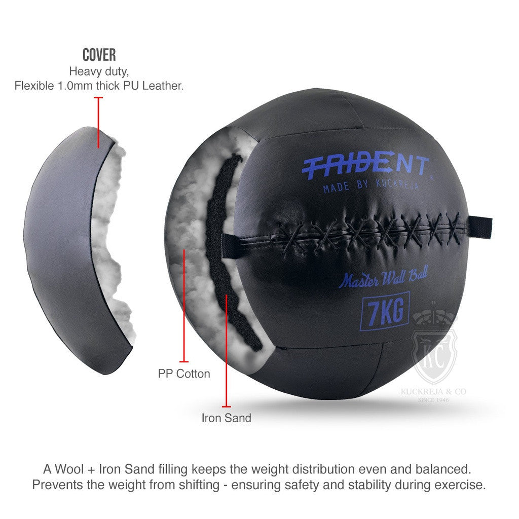 Trident Master Premium Wall Ball - 7kg