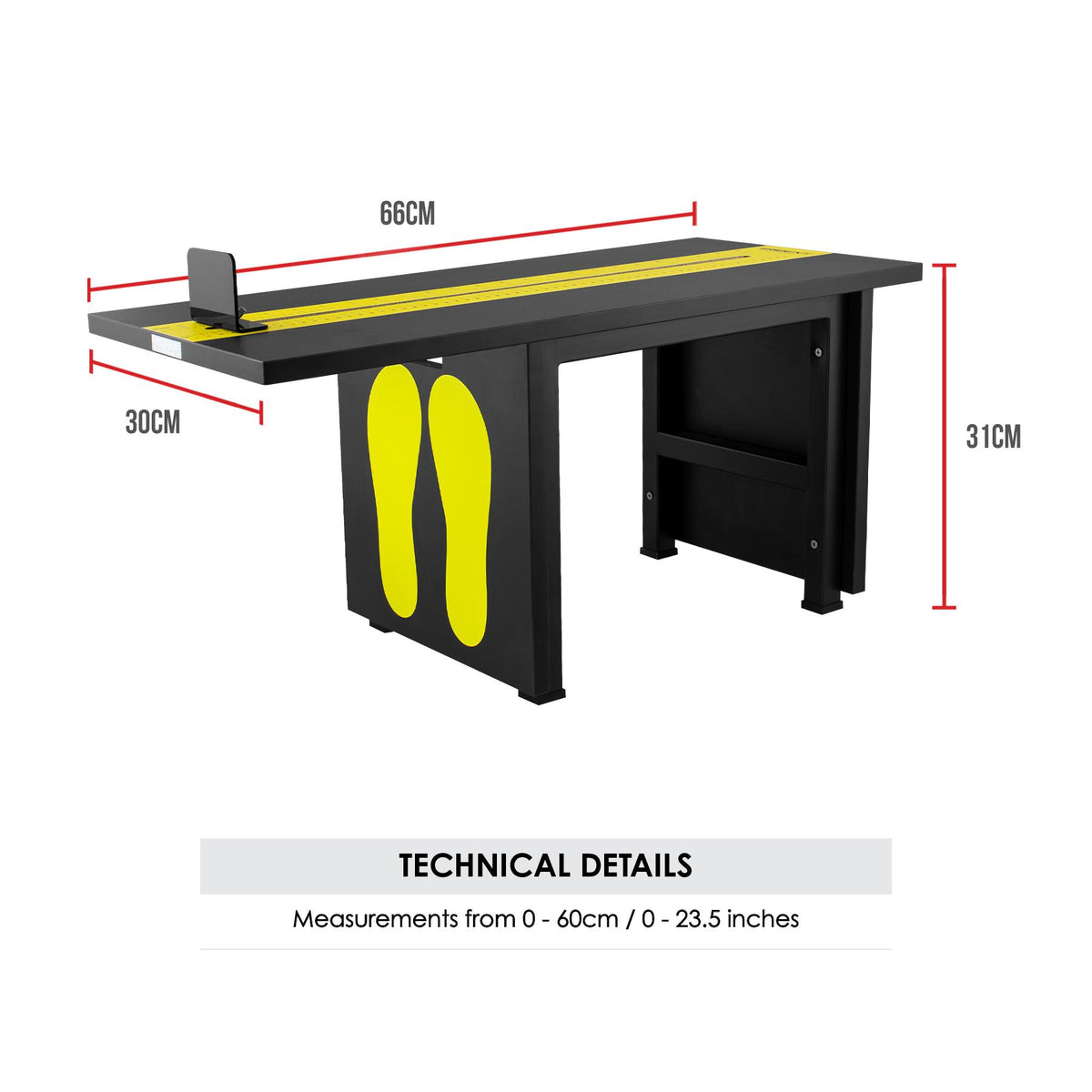 Trident Sit & Reach Board (Jangkuan Melunjur)