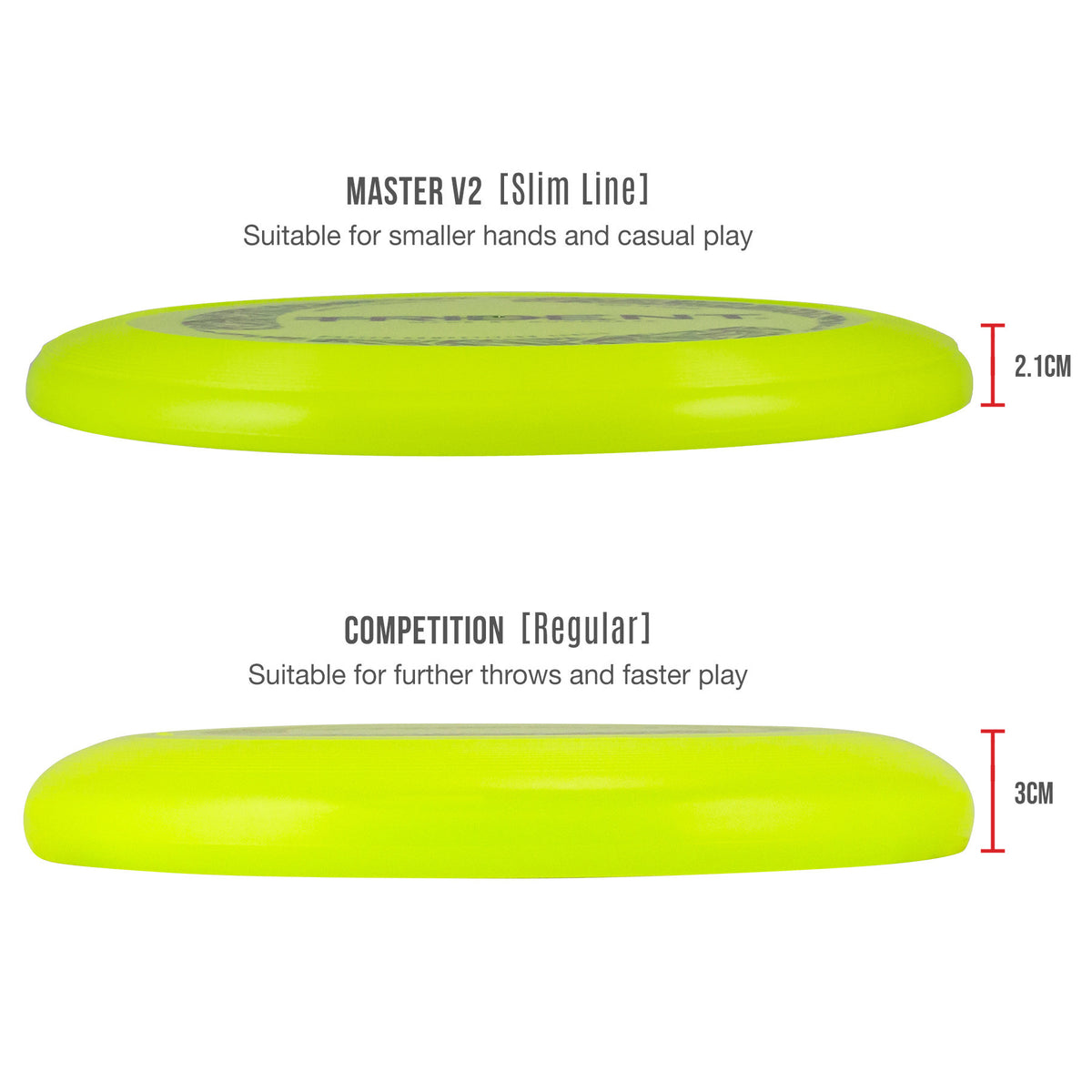 Trident Frisbee 175g - Neon (Regular/Slimline)