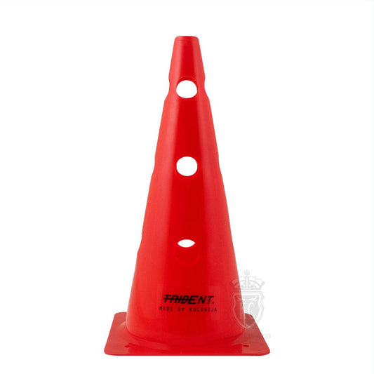 Trident 15" Cone with Holes - Red