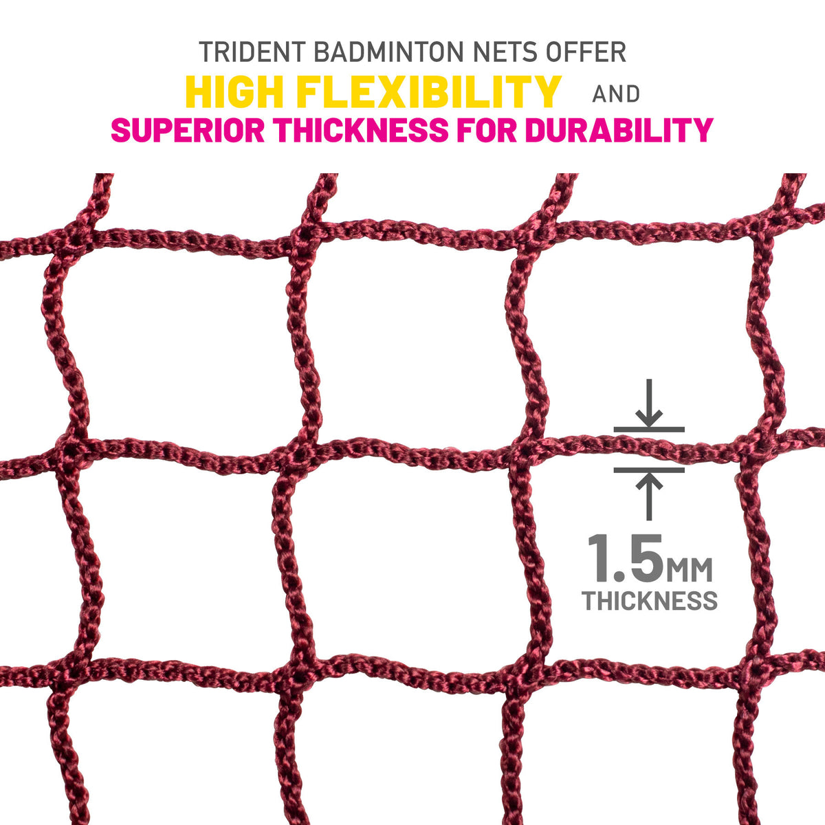 Trident B-15 Pro Badminton Net