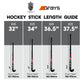 Grays Aura Wooden Hockey Stick - Teal/Navy