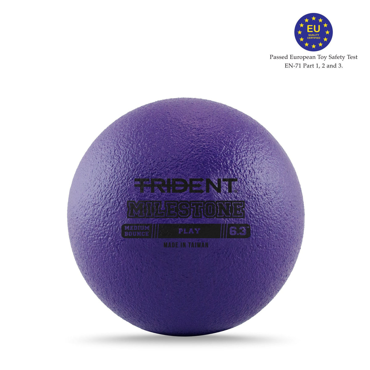 Trident Milestone Play Foam Ball – Purple (6.3")