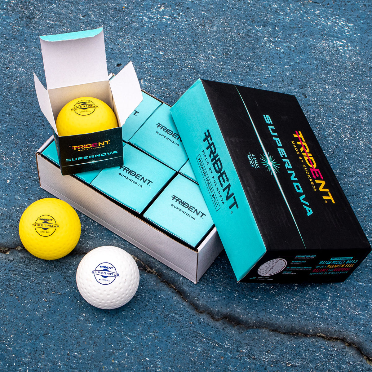 Trident Supernova Hockey Ball - White