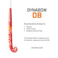 Grays DB4 Junior Composite Hockey Stick - Red (34")