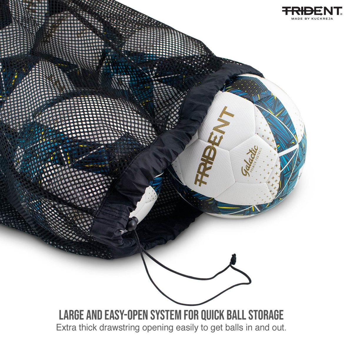 Trident Milestone Fine Mesh Ball Bag - 10 Balls