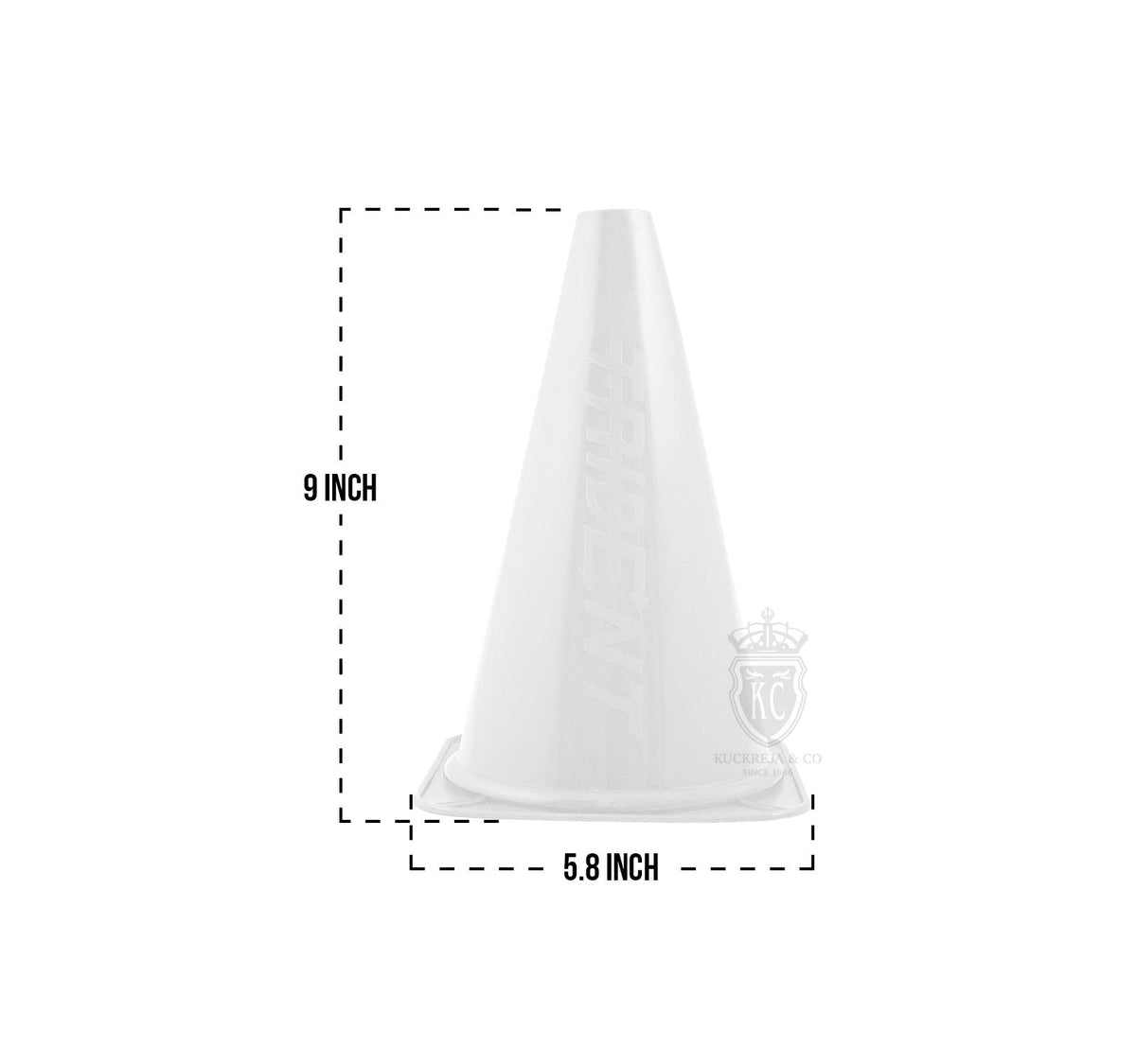 Trident 9" Cone – White