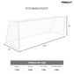 Trident T-50 Braided Football Net (White)