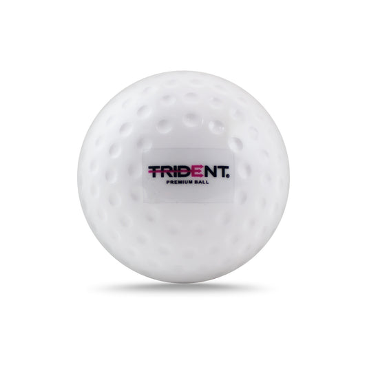 Trident Premium Dimple Hockey Ball - White