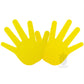 Trident Rubber Hand Marker - Yellow (Pair)