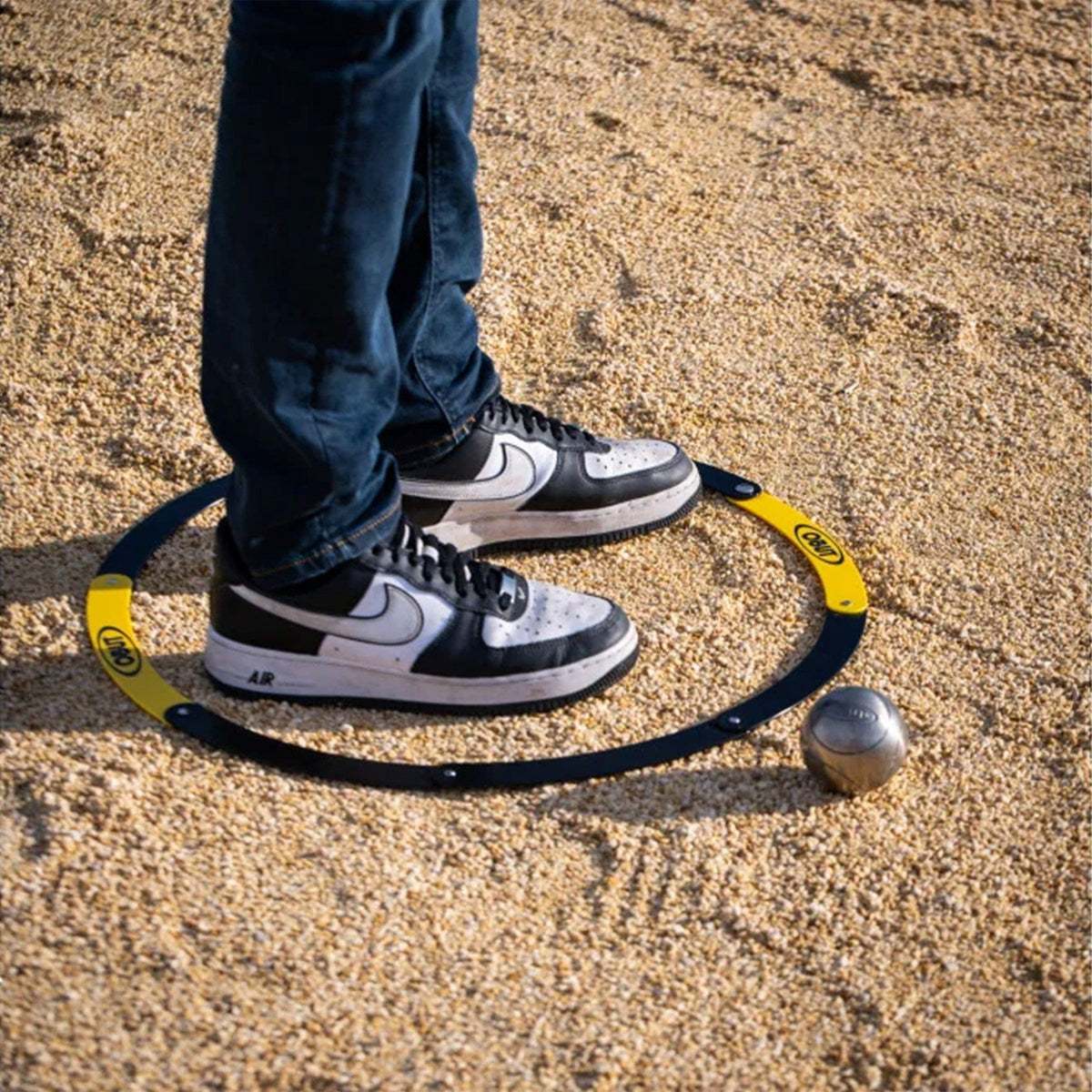 Obut Petanque Folding Circle - Yellow/Black