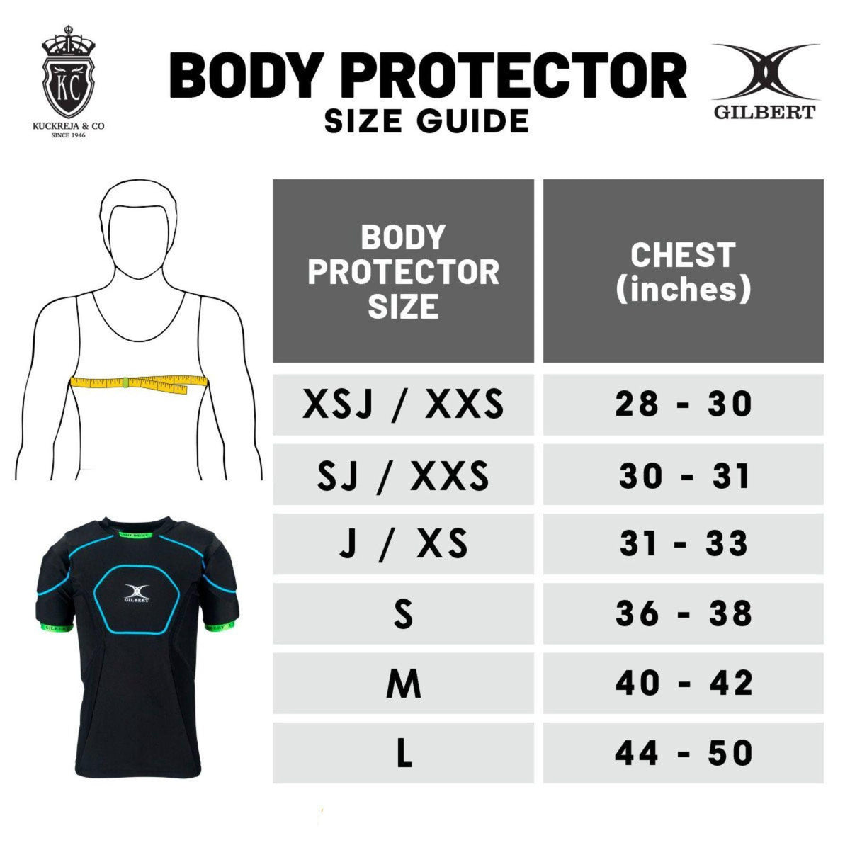 Gilbert Charger X1.1 Body Protector