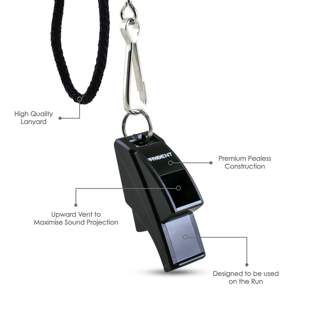 Trident Echo Blast Whistle with Lanyard