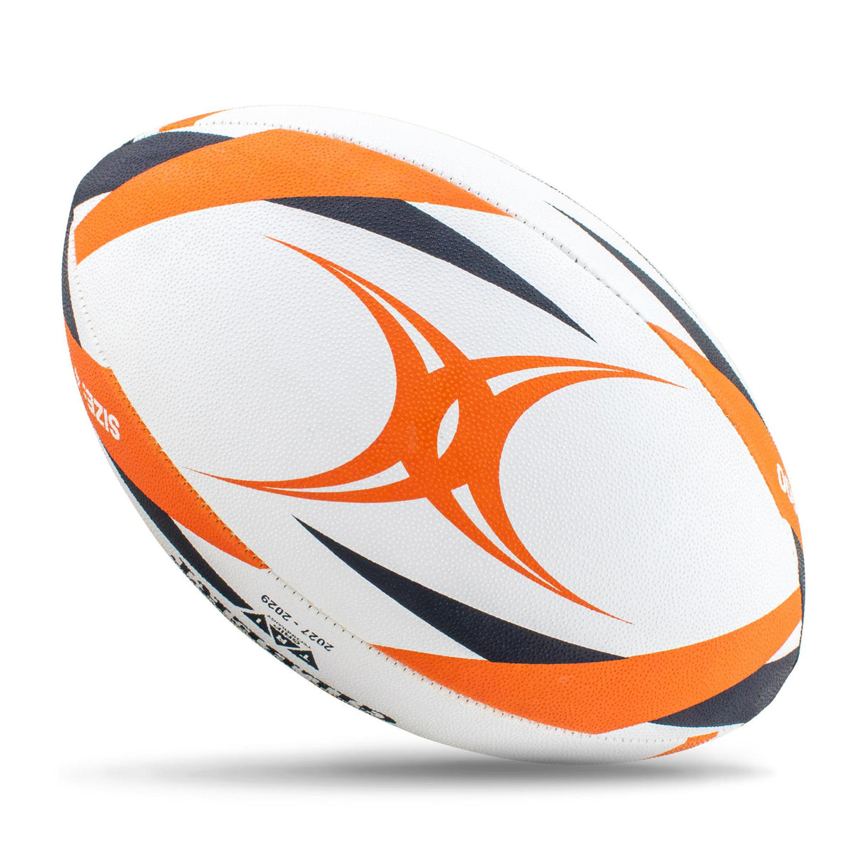 Gilbert GTR 3000 Rugby Ball - Orange (Size 4)