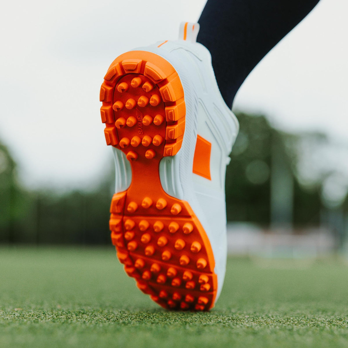 Grays Aero Cage X10 Hockey Shoes - White/Orange