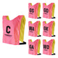 Trident Reversible Netball Bibs Set - Pink/Yellow (Senior)