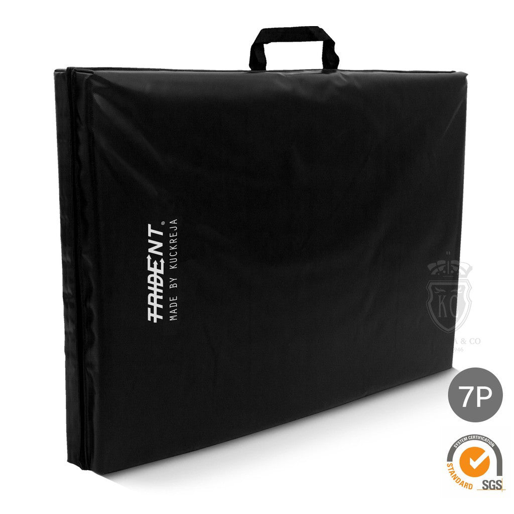 Trident Master Double Folding Gym Mat - 180 x 60 x 5cm (Black)