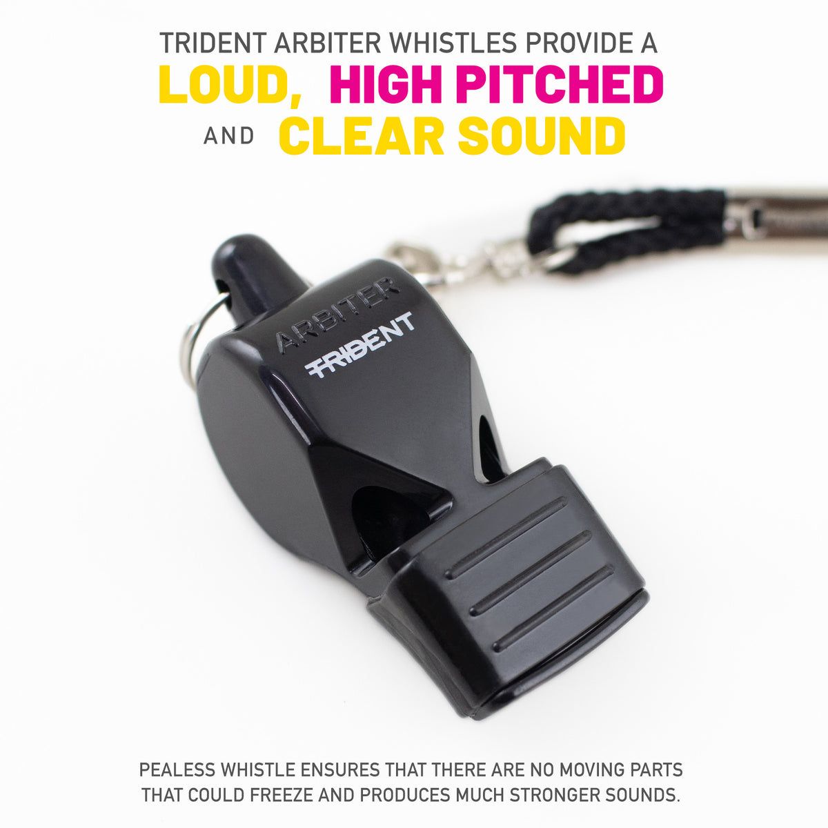 Trident Arbiter SG Whistle with Lanyard