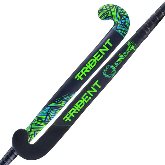 Trident 10 Dynabow Composite Hockey Stick - Neon/Blue
