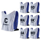 Trident Reversible Netball Bibs Set - Blue/White (Senior)