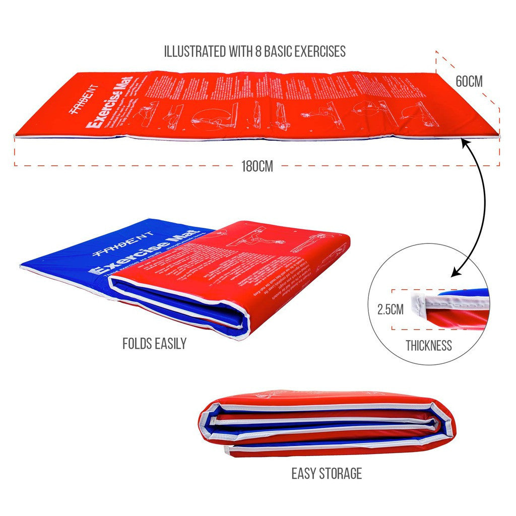 Trident Exercise Mat - 180 x 60 x 2.5cm